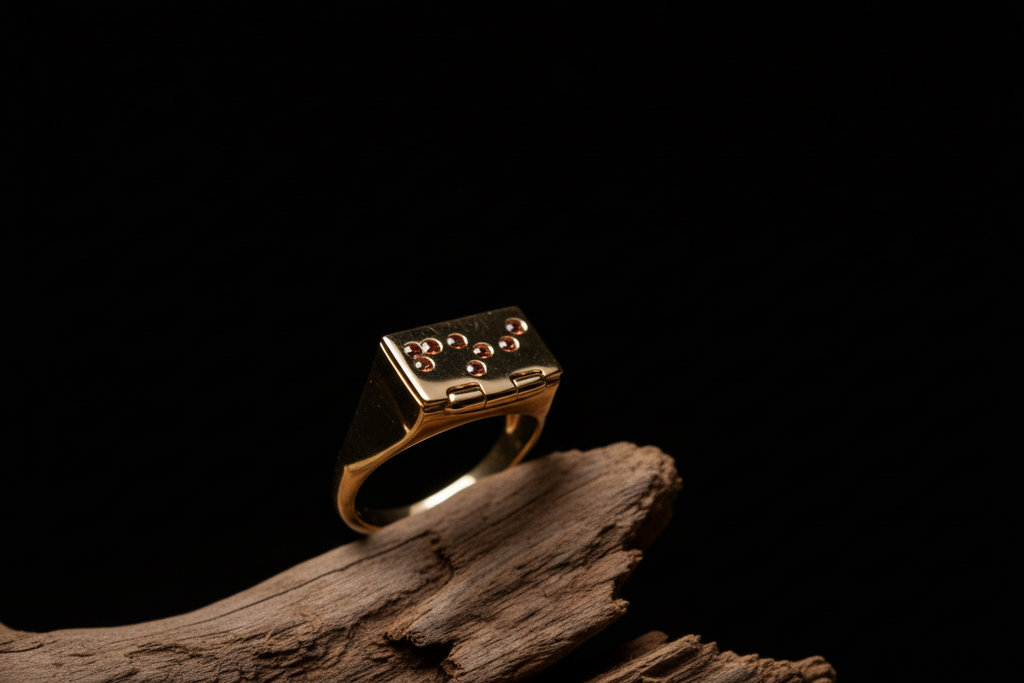 Bague Elysia Braille Vermeil