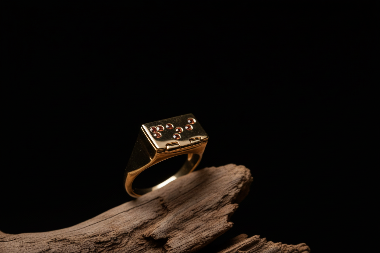 Bague Elysia Braille Vermeil