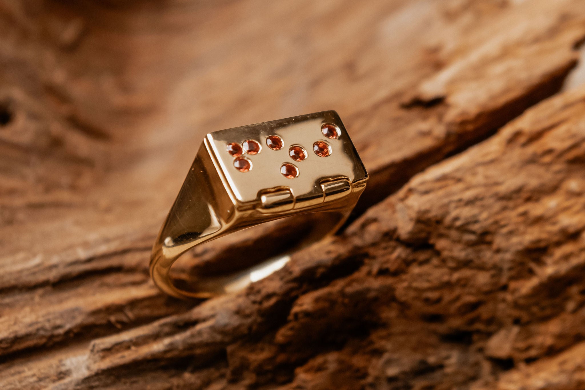 Bague Elysia Braille Vermeil