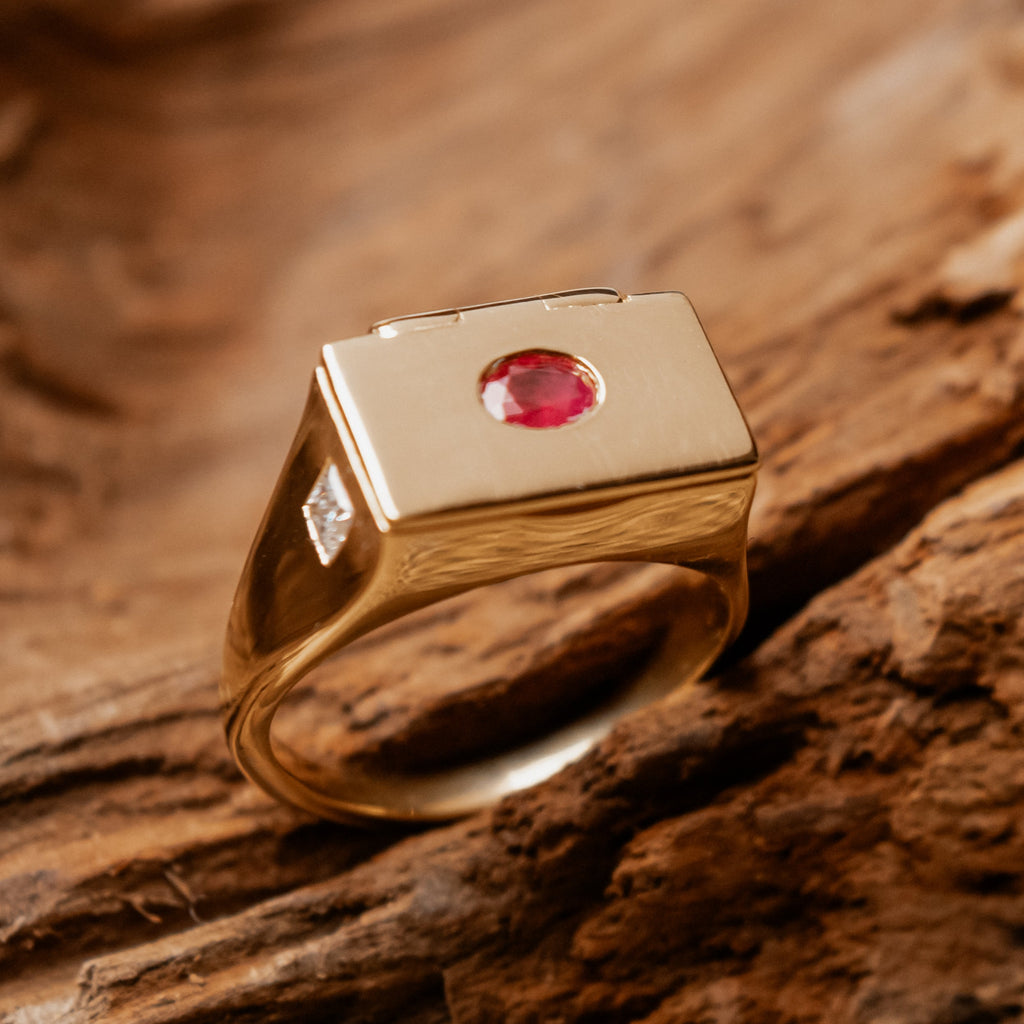 Bague Elysia Tryptique Vermeil