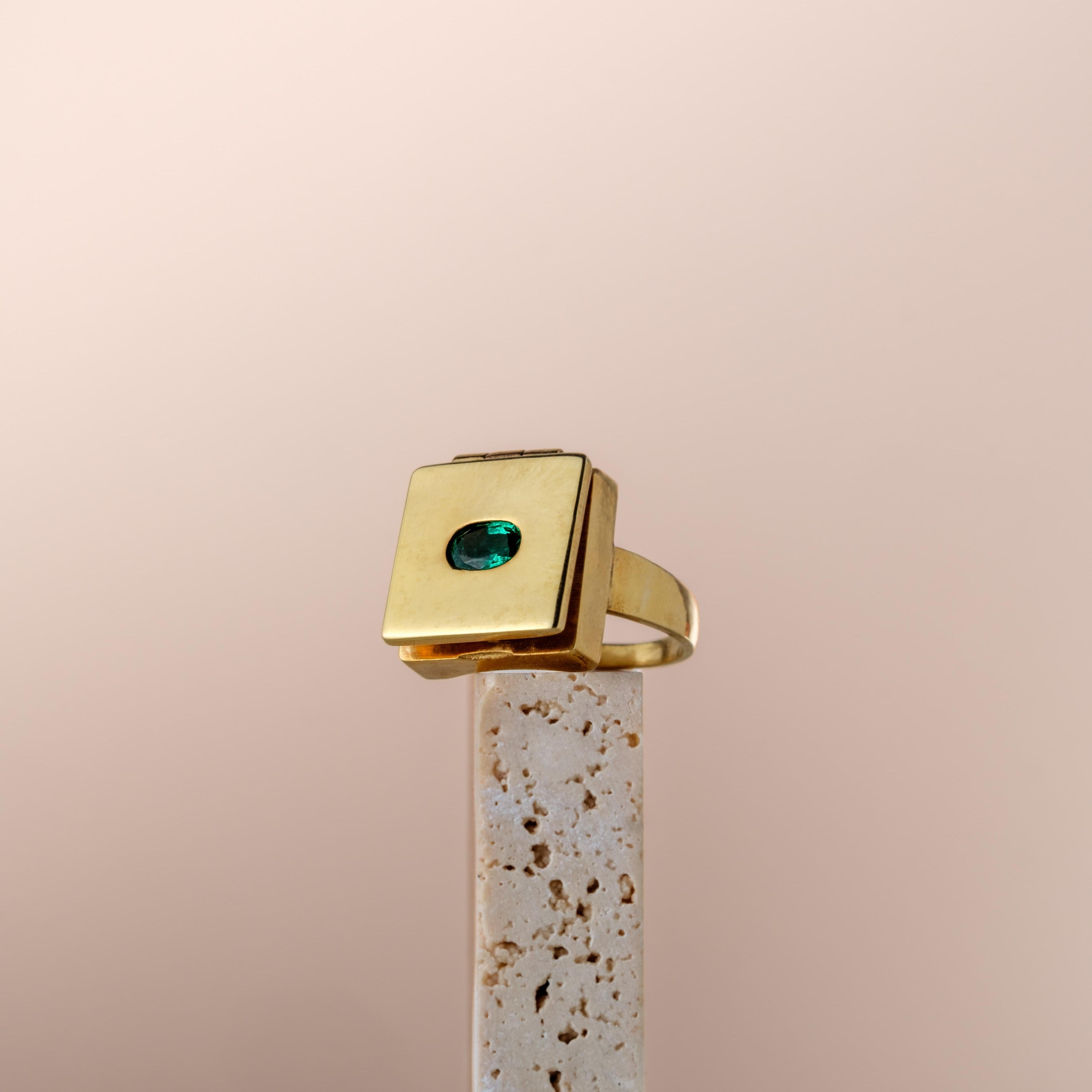 Bague Poison Ponti Émeraude