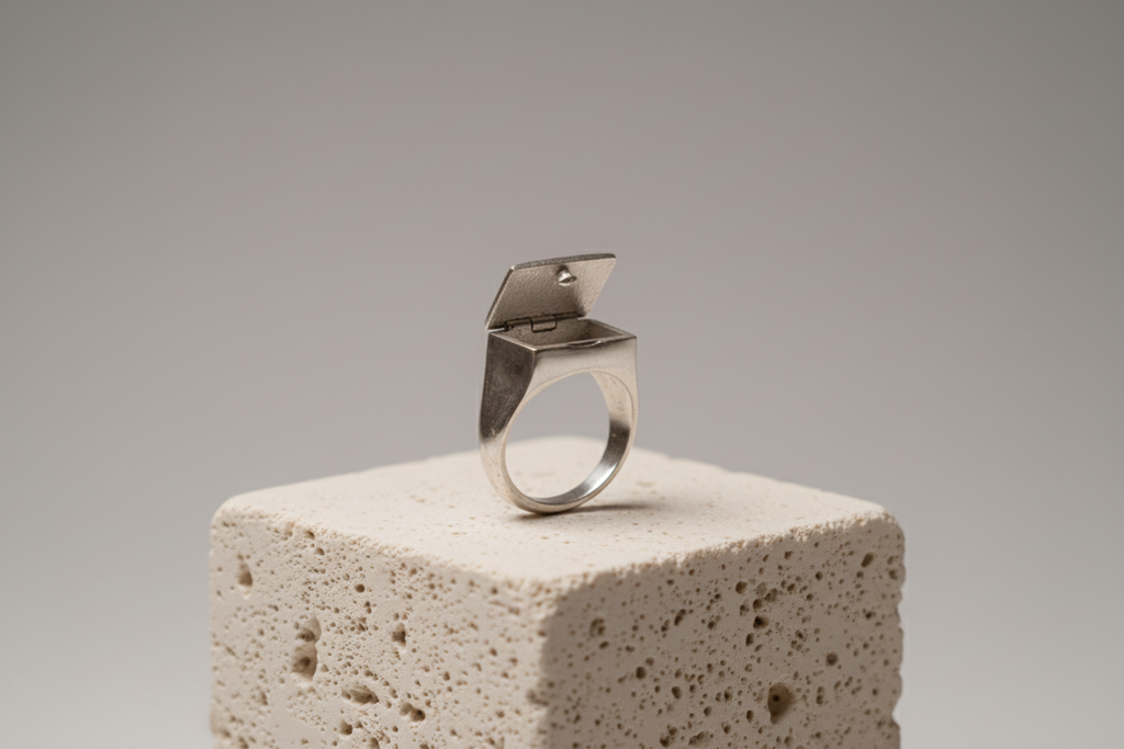 Elysia Essential Silver en Argent — pierre rubis | Bague Charlotte Champagne (vue 2)
