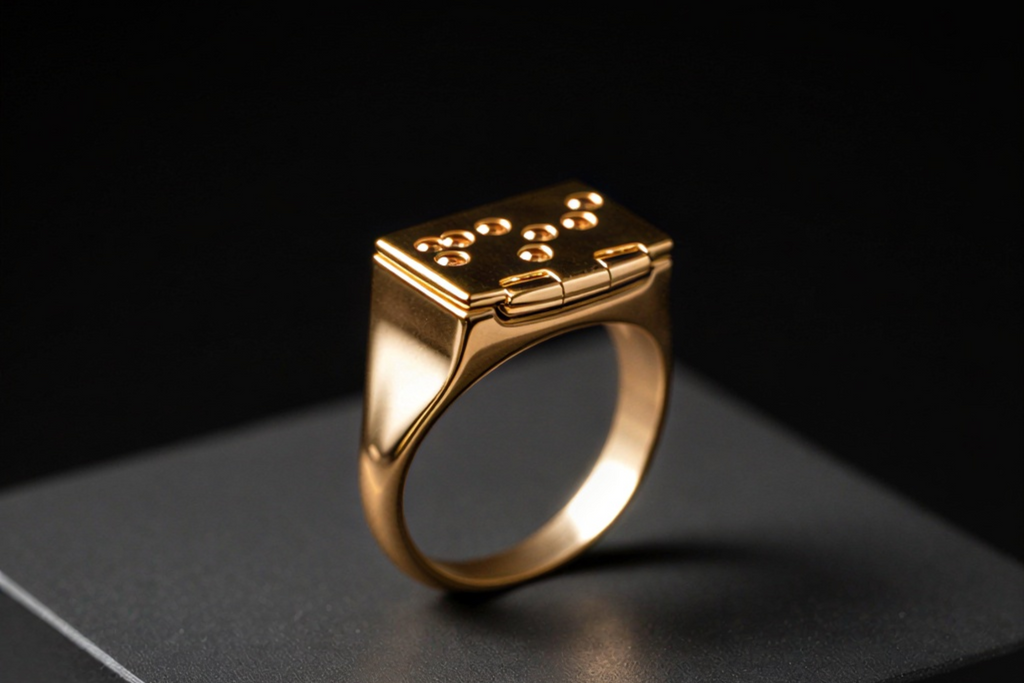 Bague Elysia Braille Vermeil